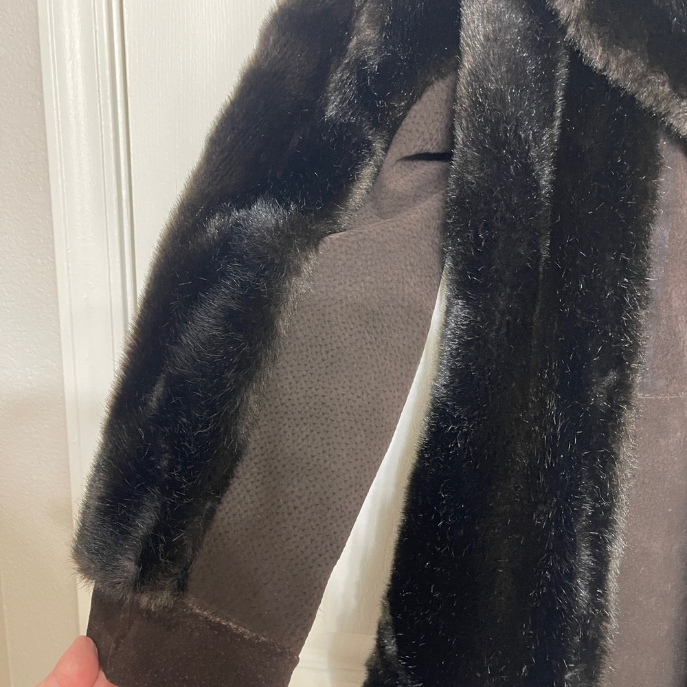 Tissavel of France Dark Brown Teddy Jacket - Picture 14 of 14
